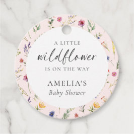 Etiquetas Para Lembrancinhas Um Pequeno Chá de fraldas Rosa Floral Florido