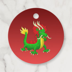 Etiquetas Para Lembrancinhas Um Pequeno Dragão Chinês