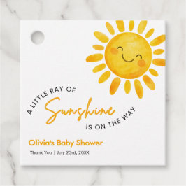 Etiquetas Para Lembrancinhas Um Pequeno Raio de Sol Chás de Bebê