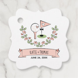 Etiquetas Para Lembrancinhas Uma Bola De Golfe Tão Grata, Rosa, Obrigado