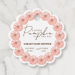 Etiquetas Para Lembrancinhas Uma Pequena Abóbora Está A Caminho Do Chá de frald