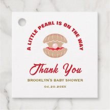 Uma Pequena Pérola De chá de fraldas Está A Caminh