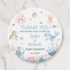 Etiquetas Para Lembrancinhas Under the Sea Baby Shower 