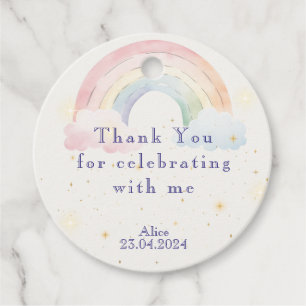 Etiquetas Para Lembrancinhas unicórnios mágicos e arco-íris anos