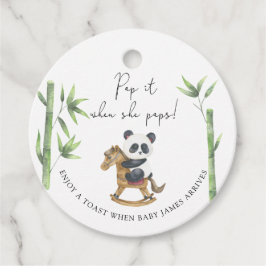 Etiquetas Para Lembrancinhas Ursa Panda Pop quando ela estoura chá de bebê