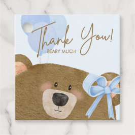 Etiquetas Para Lembrancinhas Ursinho Azul Que Podemos Brindar Chá de fraldas De