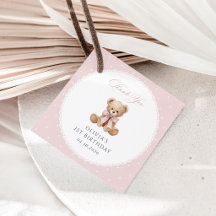 Urso de Pelúcia, Laço, Bolinhas Cor-de-Rosa, Prime