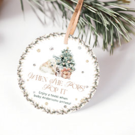 Etiquetas Para Lembrancinhas Urso Polar Bonito Pop quando Pop Chá de fraldas