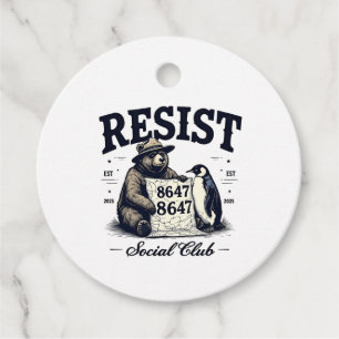 Etiquetas Para Lembrancinhas Urso Resiste Protege Parque Nacional Anti Trump 86