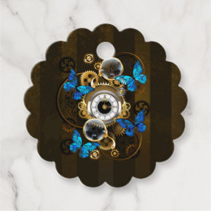 Etiquetas Para Lembrancinhas Ursos-galos e Borboletas Azuis