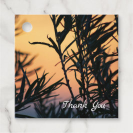 Etiquetas Para Lembrancinhas Vegetação ao pôr do sol