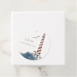 ETIQUETAS PARA LEMBRANCINHAS VERMELHO VERMELHO AZUL LUZES MARÍTIMO MONOGRAMA AM