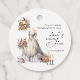 Etiquetas Para Lembrancinhas Vestido de Noiva Vitoriano Caprichoso Banho de Noi