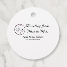 Etiquetas Para Lembrancinhas Viagem chá de noiva adicionar nome data perder par
