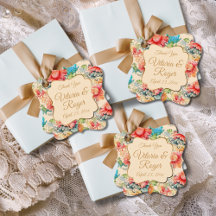 Victorian Vintage Padrão Floral Obrigado