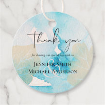 Vidro do Mar ORÇAMENTAL Formas de Aquarela Casamen