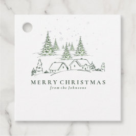 Etiquetas Para Lembrancinhas Vila Snowy de Natal