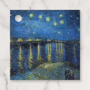 Etiquetas Para Lembrancinhas Vincent van Gogh - Noite Estrelada sobre o Ródano