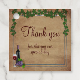 Etiquetas Para Lembrancinhas Vinhas de uva russa Casamento de vinho de Borgonha