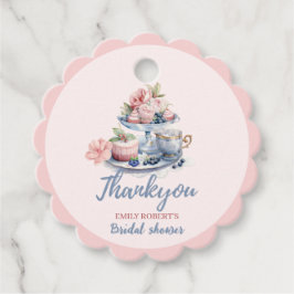 Etiquetas Para Lembrancinhas Vintage blush cor-de-rosa floral Chá Bridal