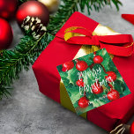 Etiquetas Para Lembrancinhas Vintage Felry Christmas Greenery Red Berries<br><div class="desc">Design personalizado para o Natal,  com morangos vermelhos e verde-Natal. O texto é totalmente personalizável. Para alterá-la,  use a opção Personalizar. Para obter mais alterações,  como alterações na fonte,  cor da fonte ou layout de texto,  use a opção Editar design.</div>