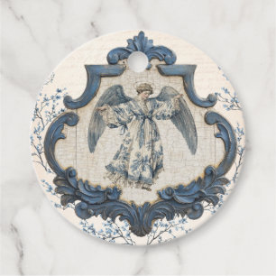 Etiquetas Para Lembrancinhas Vintage French Toile Natividade Angel Natal