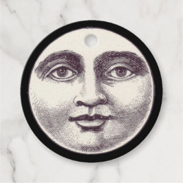 Etiquetas Para Lembrancinhas Vintage homem na lua de cheio