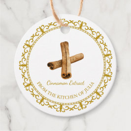 Etiquetas Para Lembrancinhas Vintage Homemade Cinnamon Extract Hang Tag
