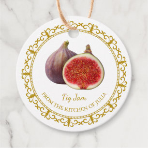 Etiquetas Para Lembrancinhas Vintage Homemade Fig Jam Hang Tag l White