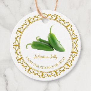 Etiquetas Para Lembrancinhas Vintage Homemade Jalapeno Jelly Hang Tag