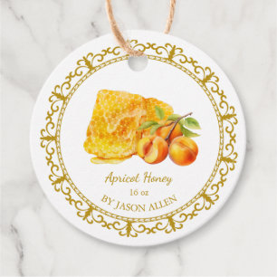 Etiquetas Para Lembrancinhas Vintage Honeycomb Apricot Mel Hang