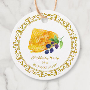 Etiquetas Para Lembrancinhas Vintage Honeycomb Blackberry Honey Hang Tag