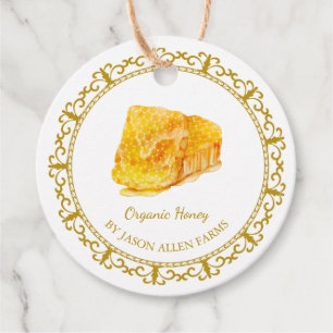 Etiquetas Para Lembrancinhas Vintage Honeycomb Orgânico Mel Hang Tag