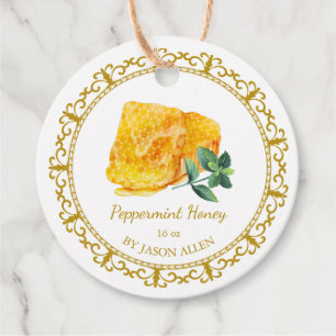 Etiquetas Para Lembrancinhas Vintage Honeycomb Peppermint Honey Hang Tag