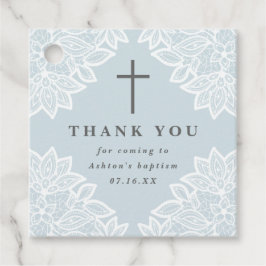 Etiquetas Para Lembrancinhas Vintage lace sky azul baptismo obrigado você favor