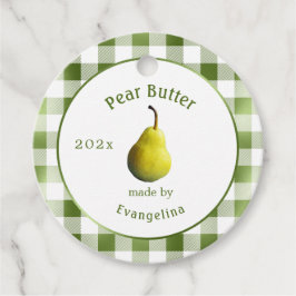 Etiquetas Para Lembrancinhas Vintage Pear Butting Personalized Canning