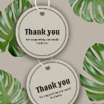 Etiquetas Para Lembrancinhas Vintage Retro Typografia Business Obrigado Tag<br><div class="desc">Design de tipografia minimalista e vintage para seu obrigado de negócios personalizado que você usa. Selecione ''Editar usando a Ferramenta de Design'' para personalizá-la ainda mais. *recomendado para editar usando o computador</div>
