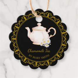 Etiquetas Para Lembrancinhas Vintage Teapot Homemade Chamomile Tea Hang Tag