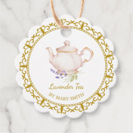Etiquetas Para Lembrancinhas Vintage Teapot Homemade Lavender Tea Hang Tag