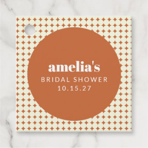 Etiquetas Para Lembrancinhas Vintage Terracota Lembrete de Casamento Única Pers