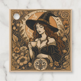 Etiquetas Para Lembrancinhas Vintage Witch Tea Time