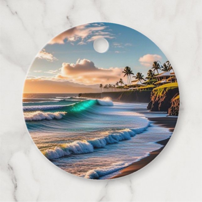 Etiquetas Para Lembrancinhas Vírus tropicais (Frente)