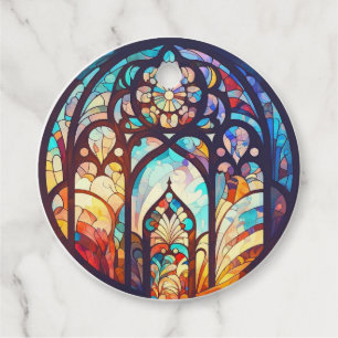 Etiquetas Para Lembrancinhas Vitral Alegria e Paz Foto de Natal
