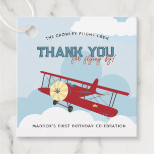 Etiquetas Para Lembrancinhas Voos do avião Vintage Obrigado Aniversário