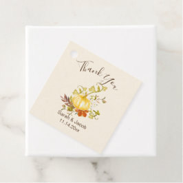 Etiquetas Para Lembrancinhas Watercolor Autumn Pumpkin e Deixa Casamento
