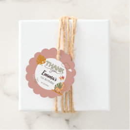 Etiquetas Para Lembrancinhas Watercolor Baby Giraffe, Safari Animal Birday