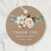 Watercolor Botânica Floral Wedding Kraft