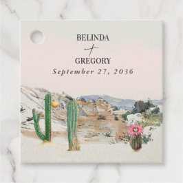 Etiquetas Para Lembrancinhas Watercolor Desert Cactus Boho Wedding