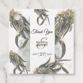 Etiquetas Para Lembrancinhas Watercolor Eucalyptus Deixa Casamento Verde