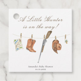 Etiquetas Para Lembrancinhas Watercolor Hunter Baby Shower